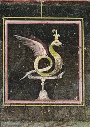 Geflügelte Schlange (Detail)